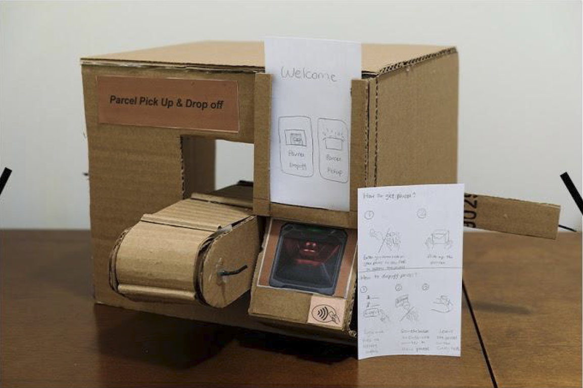 the appearence of the locker (physical prototype)